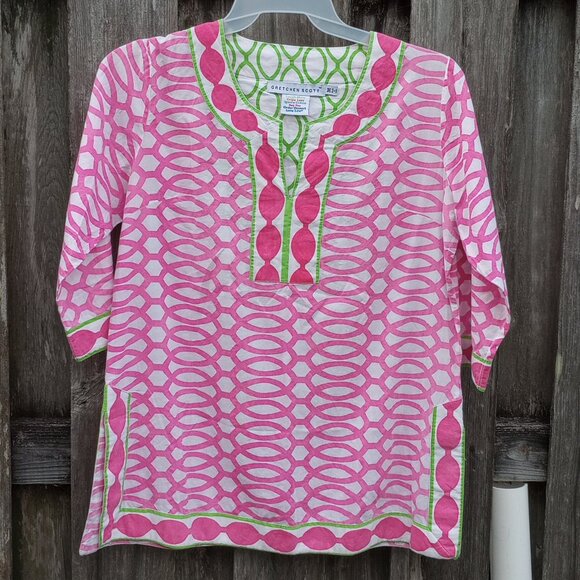Gretchen Scott Designs V Neck Tunic top - Picture 1 of 3